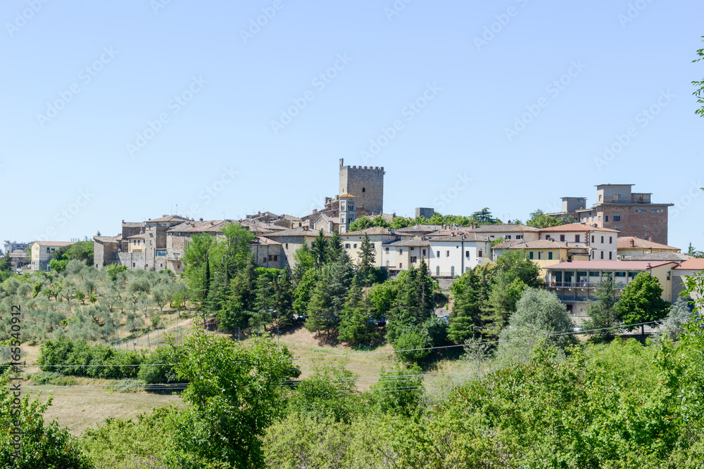 The rural village of Castellina in Chianti on Tuscany, Italy