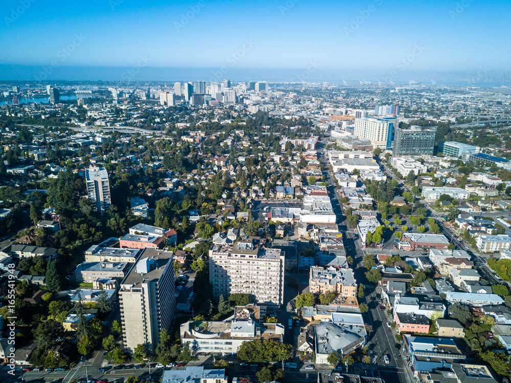Aerial view of downtown Oakland