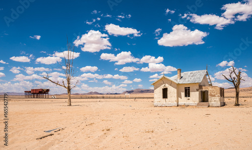 Abandoned railway station of Garub in the desert, Namibia