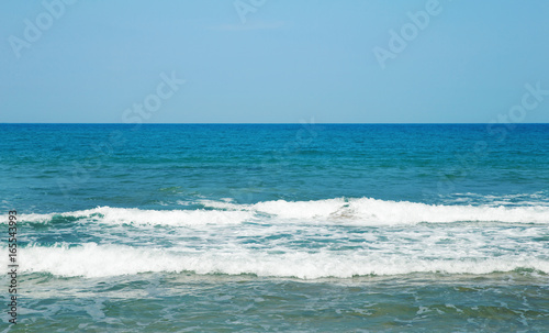 Beautiful sky and blue sea