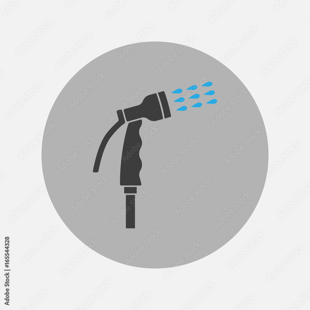 Spray gun icon. Watering equipment Spray gun icon. Watering equipment