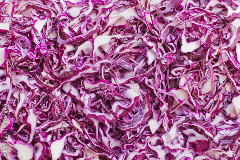 Cauliflower. Heap of grated cabbage closeup. Background.