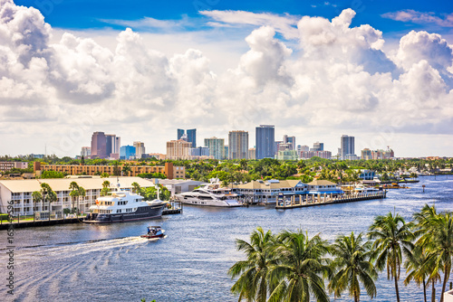 Fort Lauderdale, Florida, USA skyline. photo