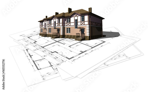 project layout drawing of the house