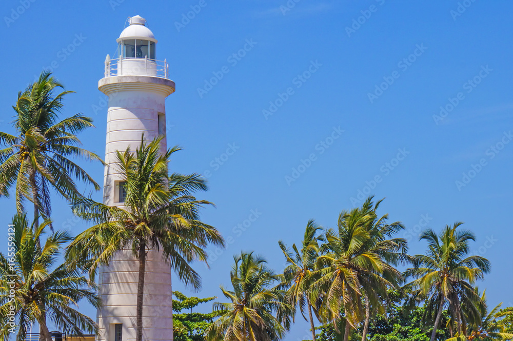 Sri Lanka. Galle. The Fort Galle. The lighthouse.