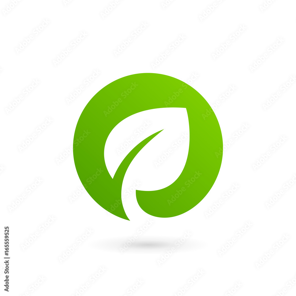 Eco leaves logo icon design template elements Eco leaves logo icon design template elements