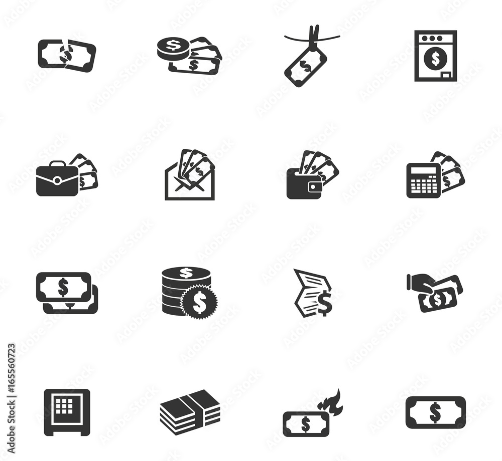 Money icon set