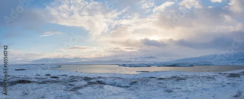Panel kuchenny z motywem iceland Lake