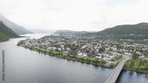 4K footage of Norwegian City Mosjøen - Mosjoen