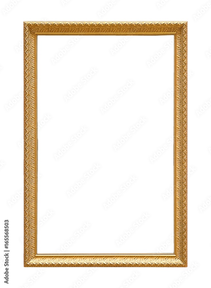 Golden frame for paintings, mirrors or photos Golden frame for paintings, mirrors or photos