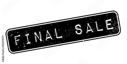 Final Sale rubber stamp. Grunge design with dust scratches. Effects can be easily removed for a clean, crisp look. Color is easily changed.
