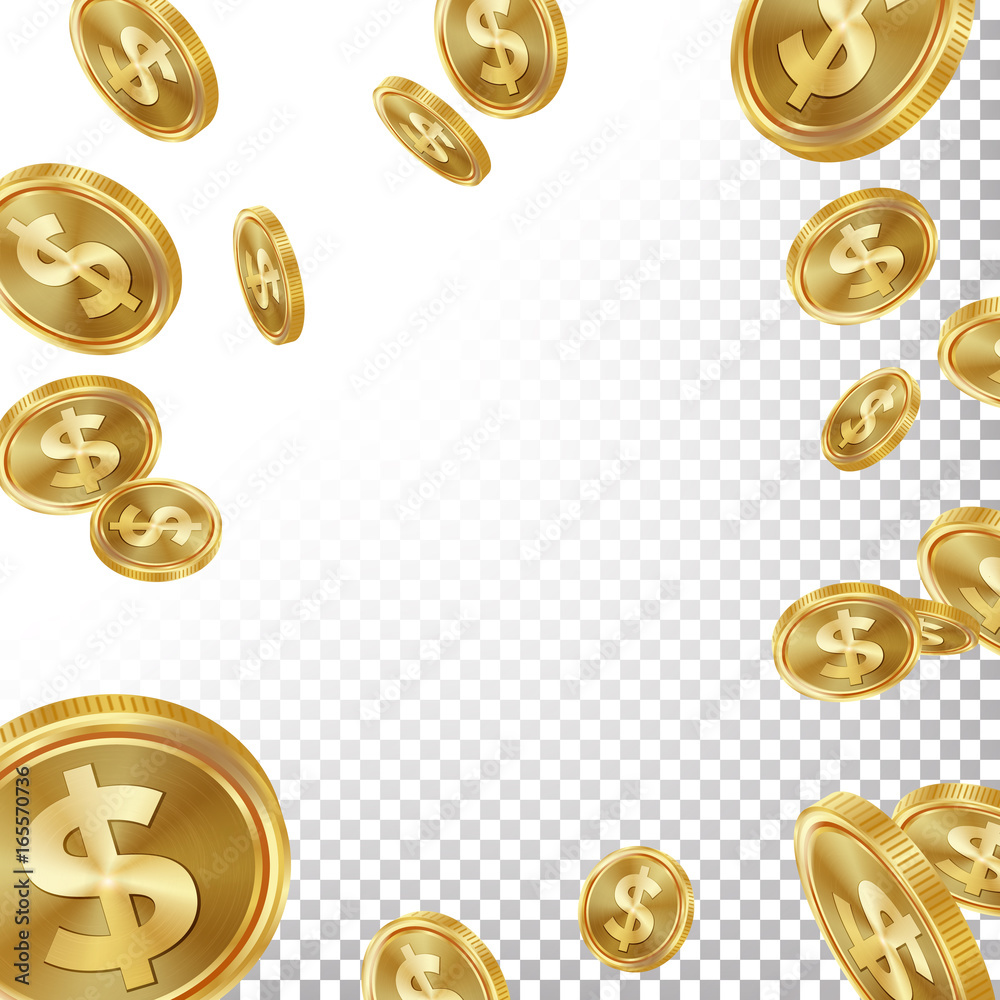 Falling Gold Coin Clipart