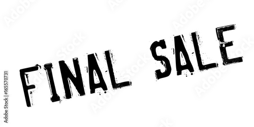 Final Sale rubber stamp. Grunge design with dust scratches. Effects can be easily removed for a clean, crisp look. Color is easily changed.