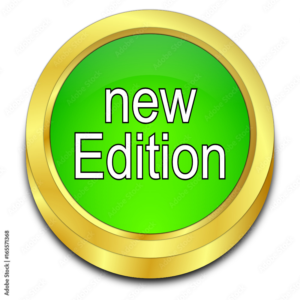 New Edition Button - 3D illustration New Edition Button - 3D illustration