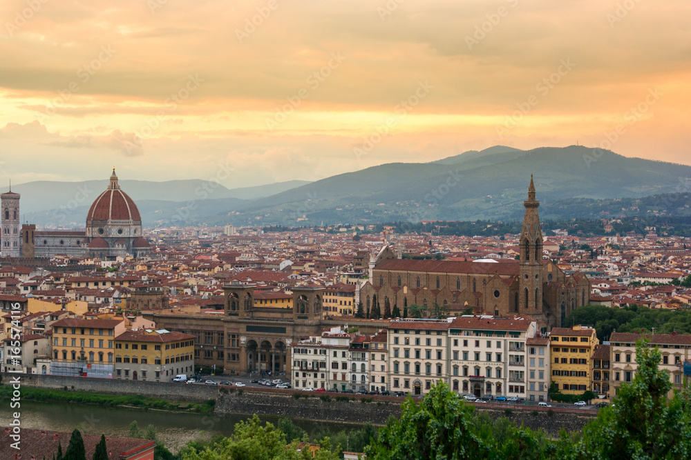  Florence on a sunset, Italy