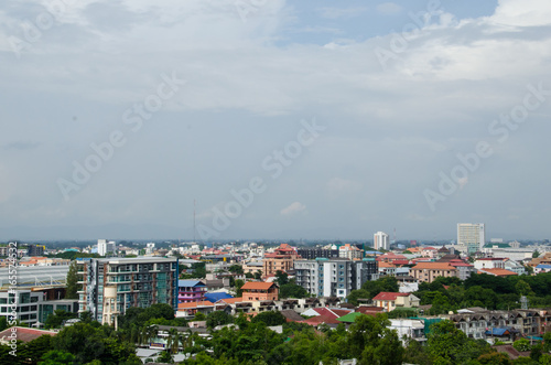 The Cloud on the sky above Chiangmai CIty and the logistic.