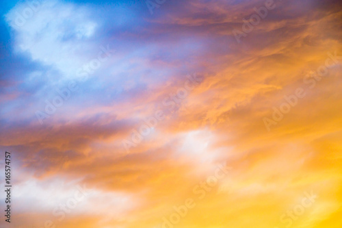 Clouds at sunset as background © schankz