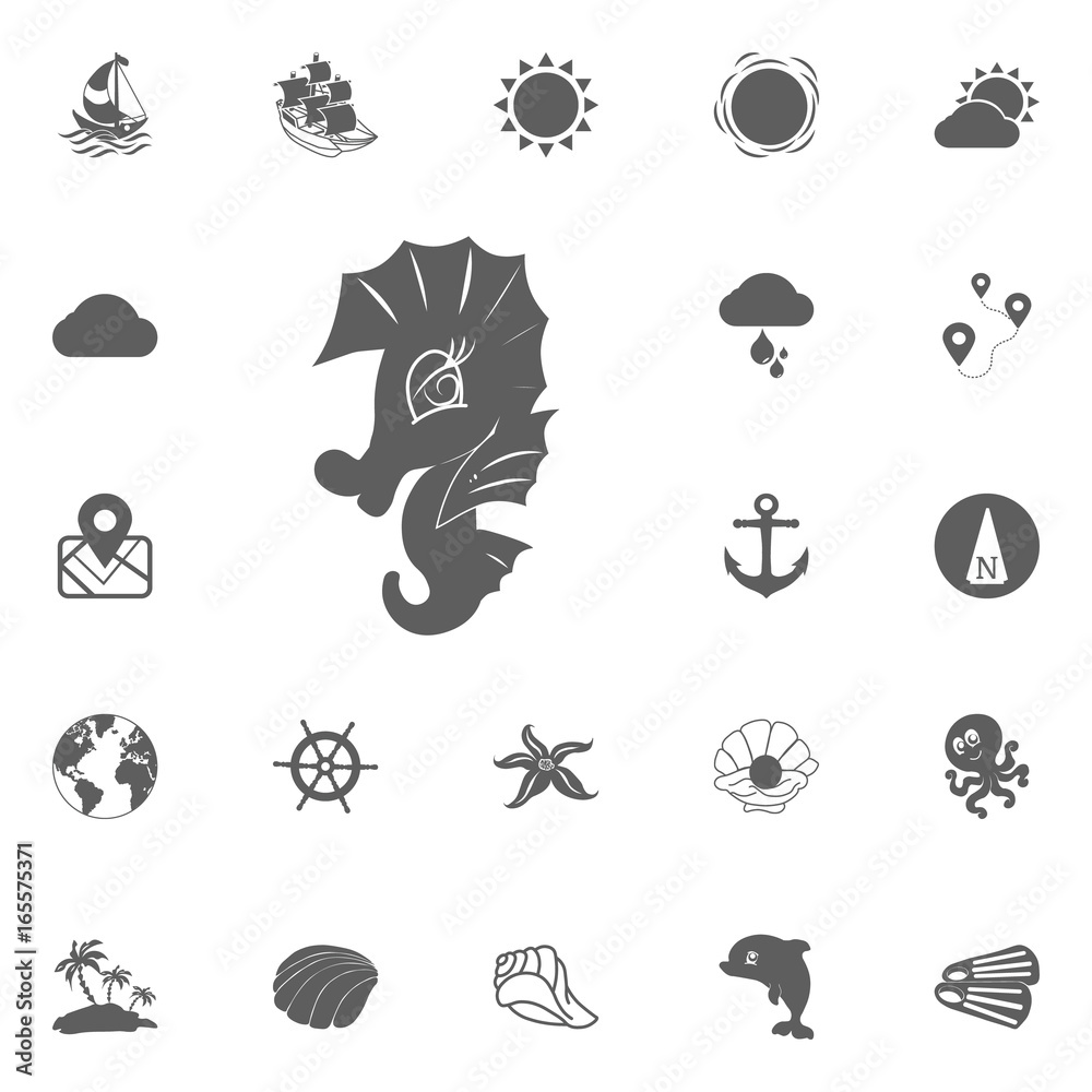 Fototapeta premium Sea Horse icon