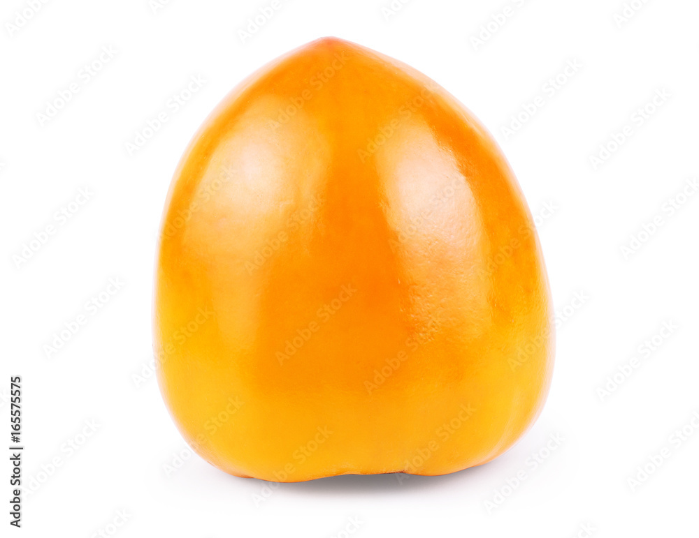 Persimmon fruit isolated on white background. Clipping path Persimmon fruit isolated on white background. Clipping path