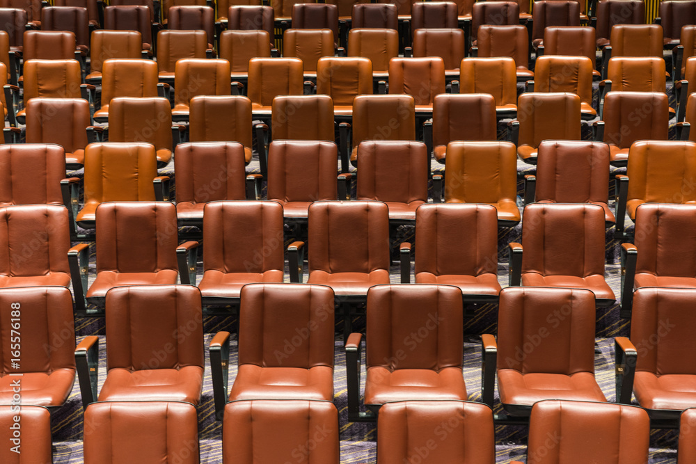 Naklejka premium The theater chairs in concert hall.