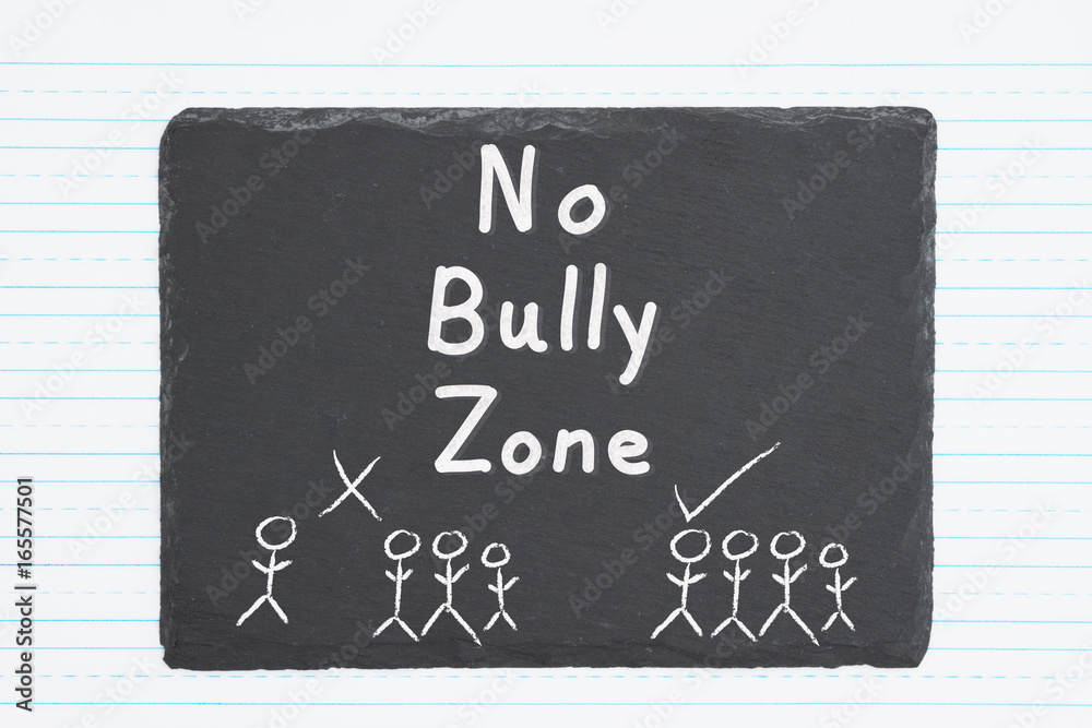 Fototapeta premium No bully message and graphic