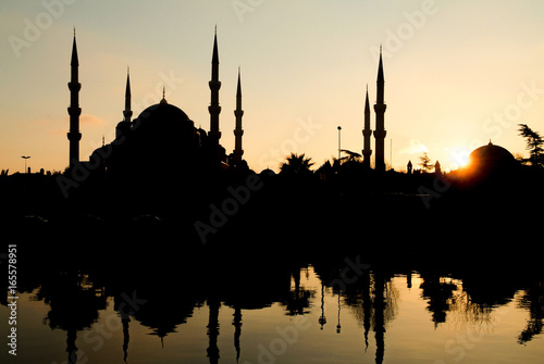 Sunset in Istanbul: Blue Mosque