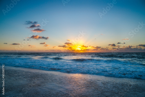 Sunrise at Beach Horizon Line