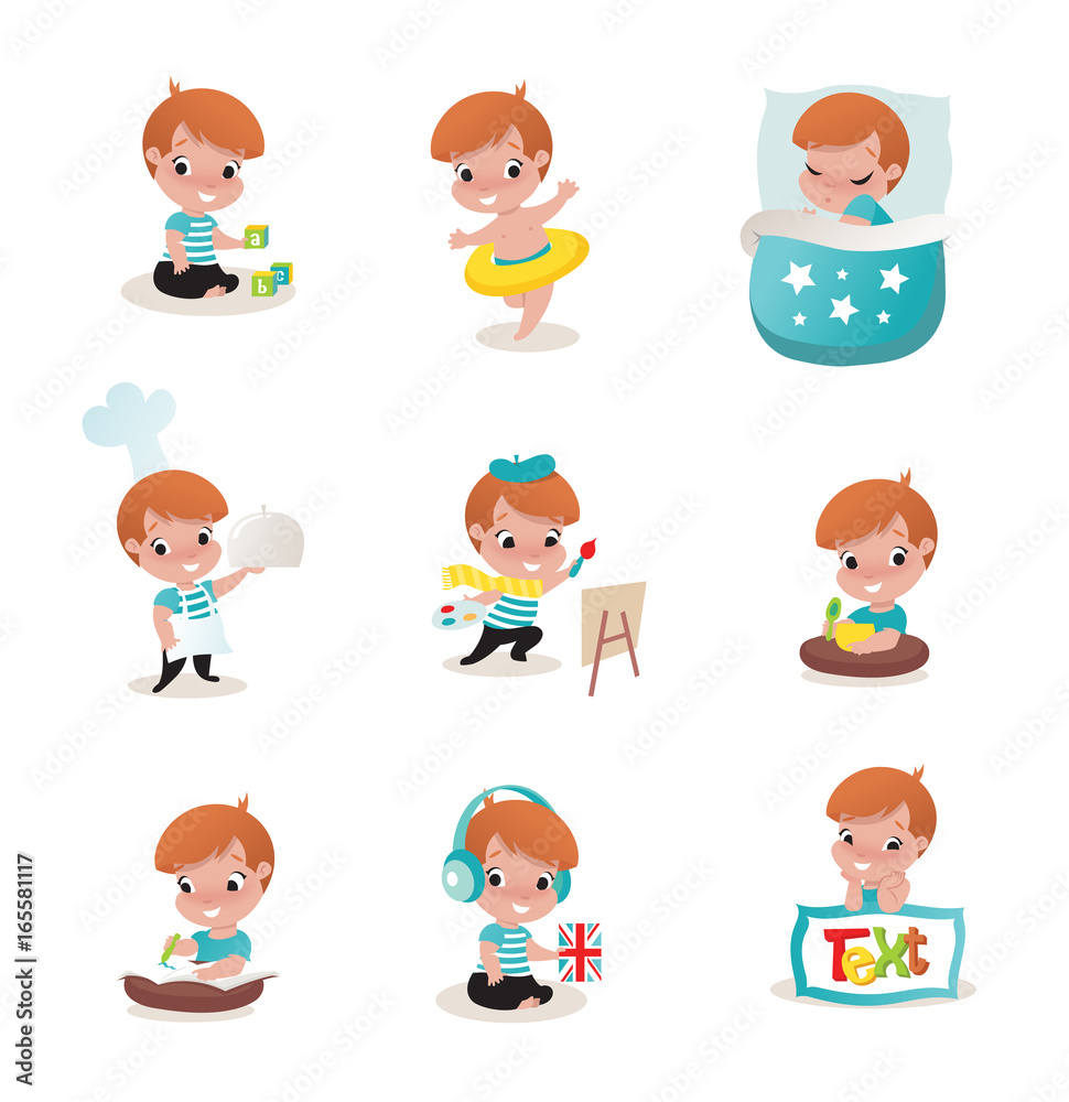 child activity illustrations