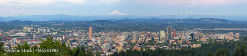 Portland Oregon Cityscape Daytime Panorama © David Gn