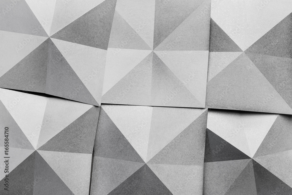 Geometric shapes of paper, grainy texture Geometric shapes of paper, grainy texture