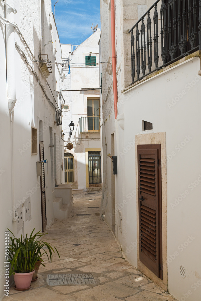 Fototapeta premium Alleyway. Locorotondo. Puglia. Italy. 