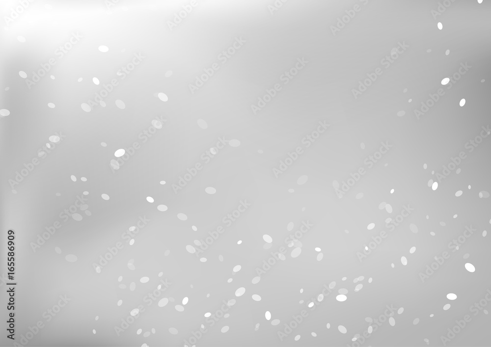 Abstract soft glitters on blurred gray background