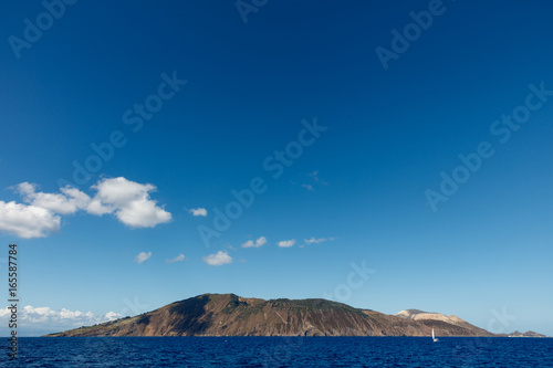 Aeolian Islands, Vulcano view from sea, Sicilia
