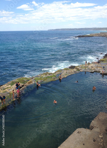 The Bogey Hole, Newcastle, NSW Australia. Also known as Commandant's Baths, it was built by convicts in the 1820's for the use of the Commandant of Newcastle, Lieutenant-Colonel James Thomas Morisset. photo