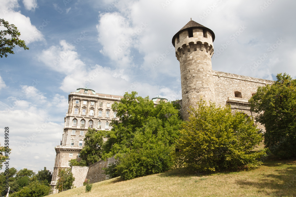 Mace tower and a medieval fortress in the Buda Castle in Budapest Mace tower and a medieval fortress in the Buda Castle in Budapest