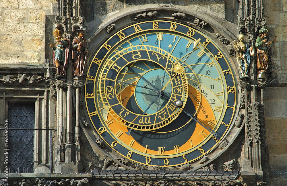 Obraz premium astronomische rathausuhr in prag orloj