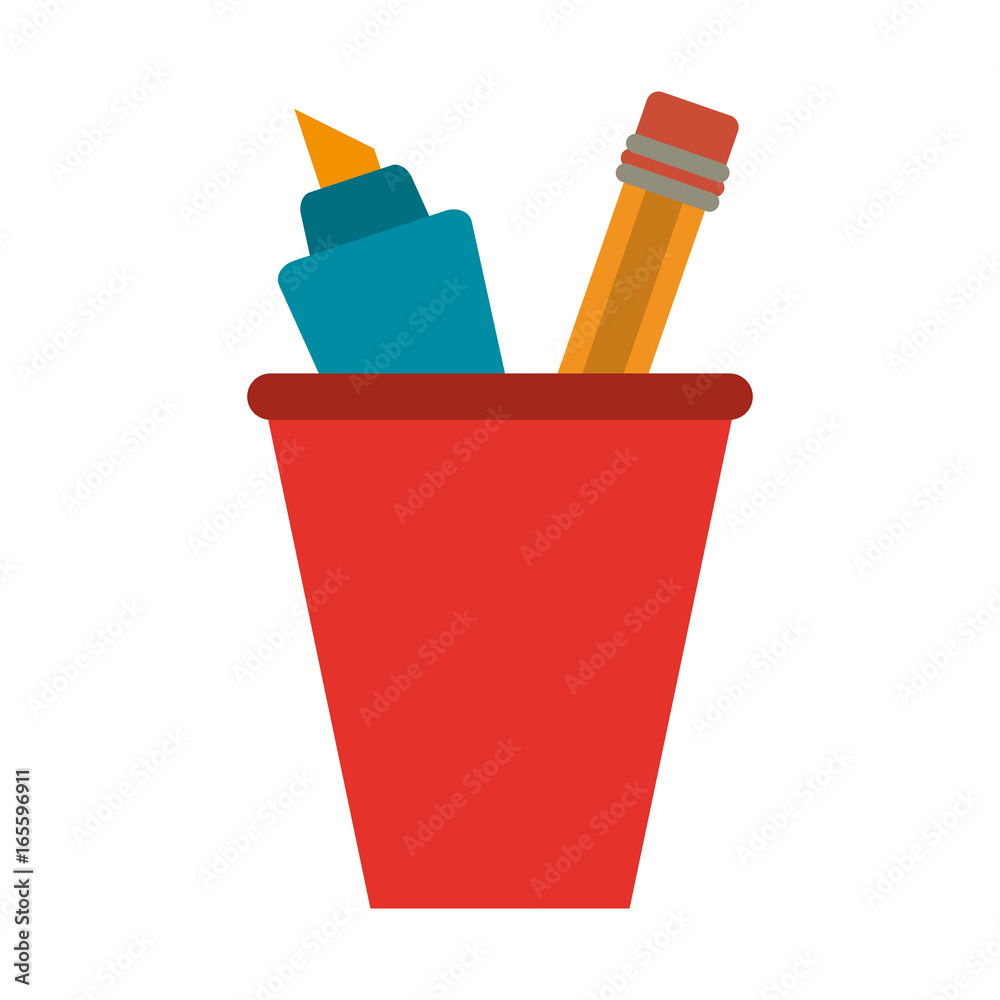 School instruments cartoon School instruments cartoon