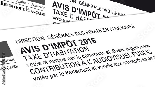 Taxe d'Habitation 2016 - Avis d'Impôt