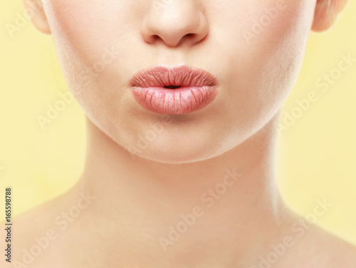 Closeup view of beautiful y...