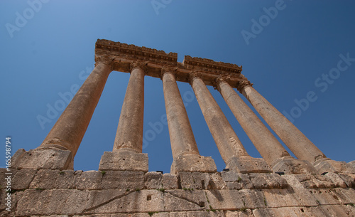 Columns of Jupiter temple, Baalbeck, Lebanon photo