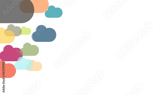 Hintergrund aus bunten Wolken