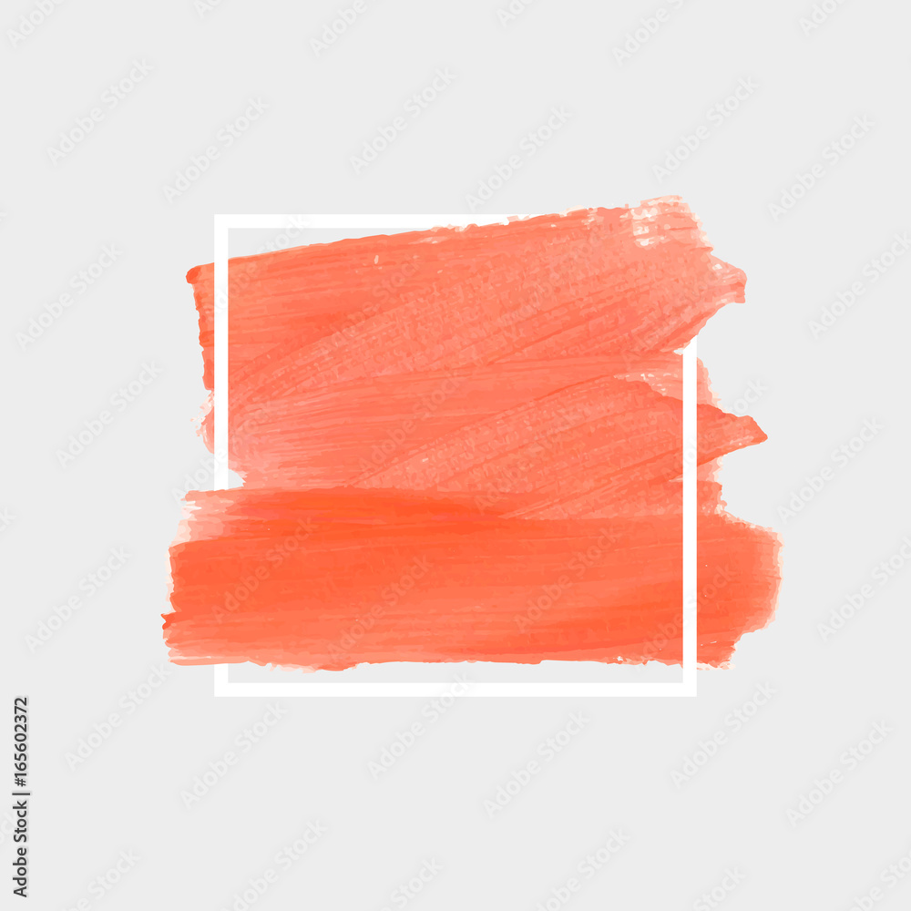Logo brush painted acrylic abstract background design illustration vector over square frame. Perfect watercolor design for headline, logo and sale banner. Logo brush painted acrylic abstract background design illustration vector over square frame. Perfect watercolor design for headline, logo and sale banner.