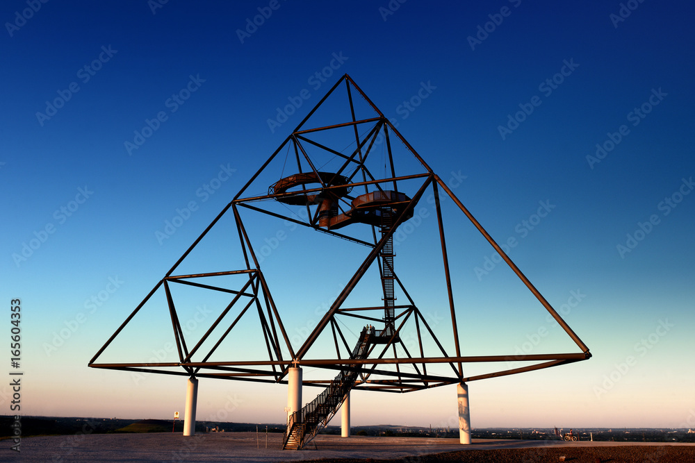 Tetraeder, Bottrop, Germany - Industry Architecture Art Tetrahedron with a viewing platform 