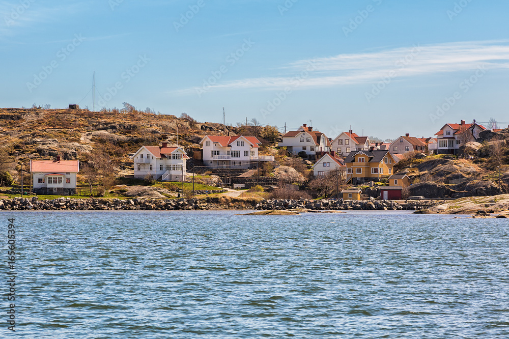 Idyllic fishing village in Gothenburg archipelago.