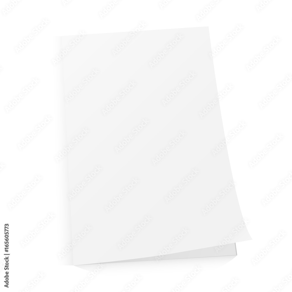 Blank magazine template on white background with soft shadows. Vector illustration. EPS10. Blank magazine template on white background with soft shadows. Vector illustration. EPS10.