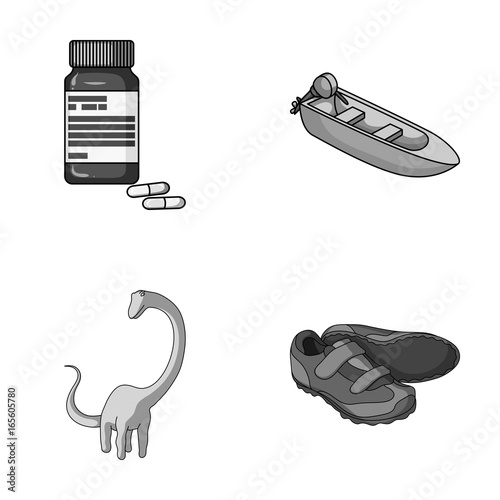 medicine, toy and other monochrome icon in cartoon style.Transport, sports icons in set collection.