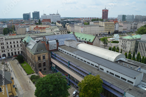 Poznań z lotu ptaka/Aerial view of Poznan, Greater Poland, Poland