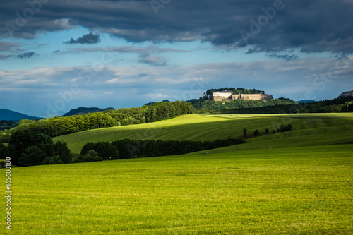 View on the Koenigstein fortress in Saxon Switzerland, Germany © Artur Bociarski