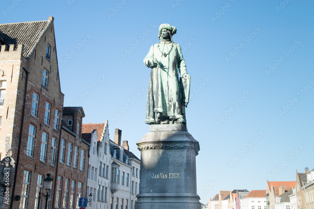  Jan Van Eyck Square in Bruges, Belgium