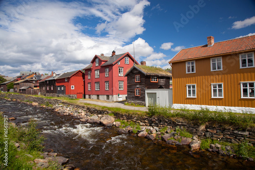 small town Roros in Norway